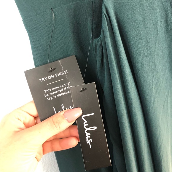 Lulus Mythical Kind of Love Maxi Dress Dark Green - Picture 7 of 8